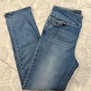 Gloria Vanderbilt Amanda pull on straight jeans size 12 Regular